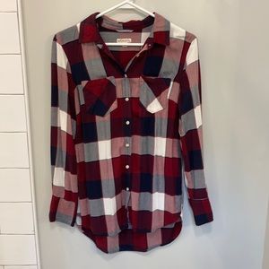 Plaid button down shirt